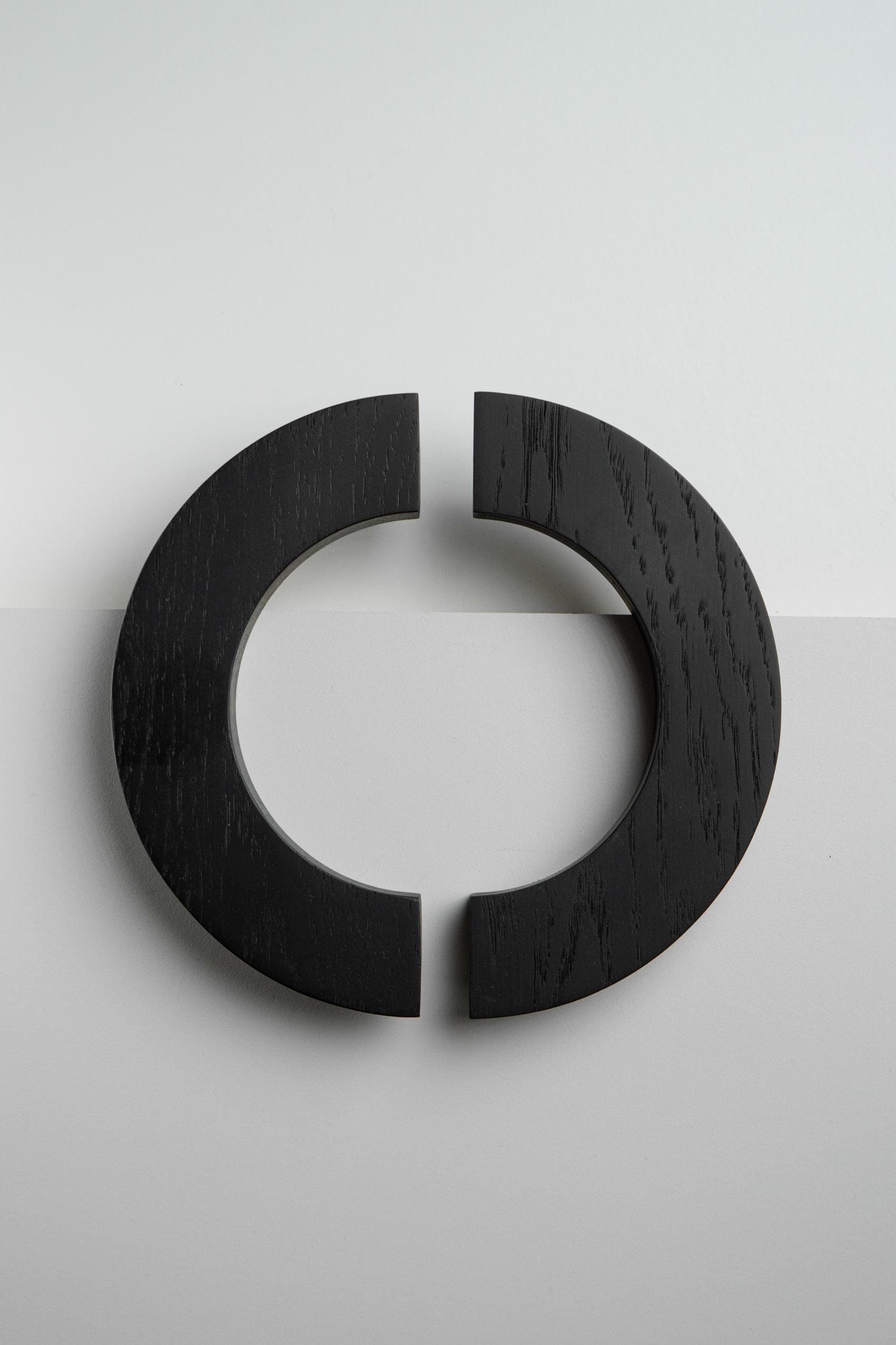Solid Oak Round Cabinet Handles, Minimalist Wooden Drawer Pulls, Modern Knobs for Kitchen Cabinets and Furniture