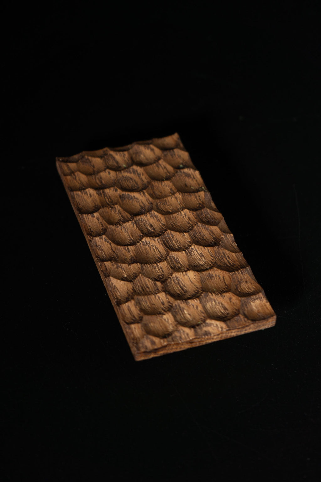 Textured Solid Oak Cabinet Handle, Designer Wooden Drawer Pull, Modern Furniture Hardware