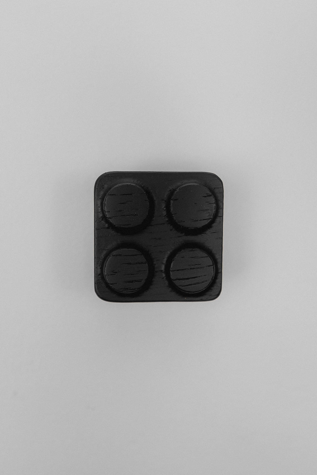 Solid Oak Building Block Cabinet Knob, Wooden Kids Furniture Handle for Cabinets and Dressers