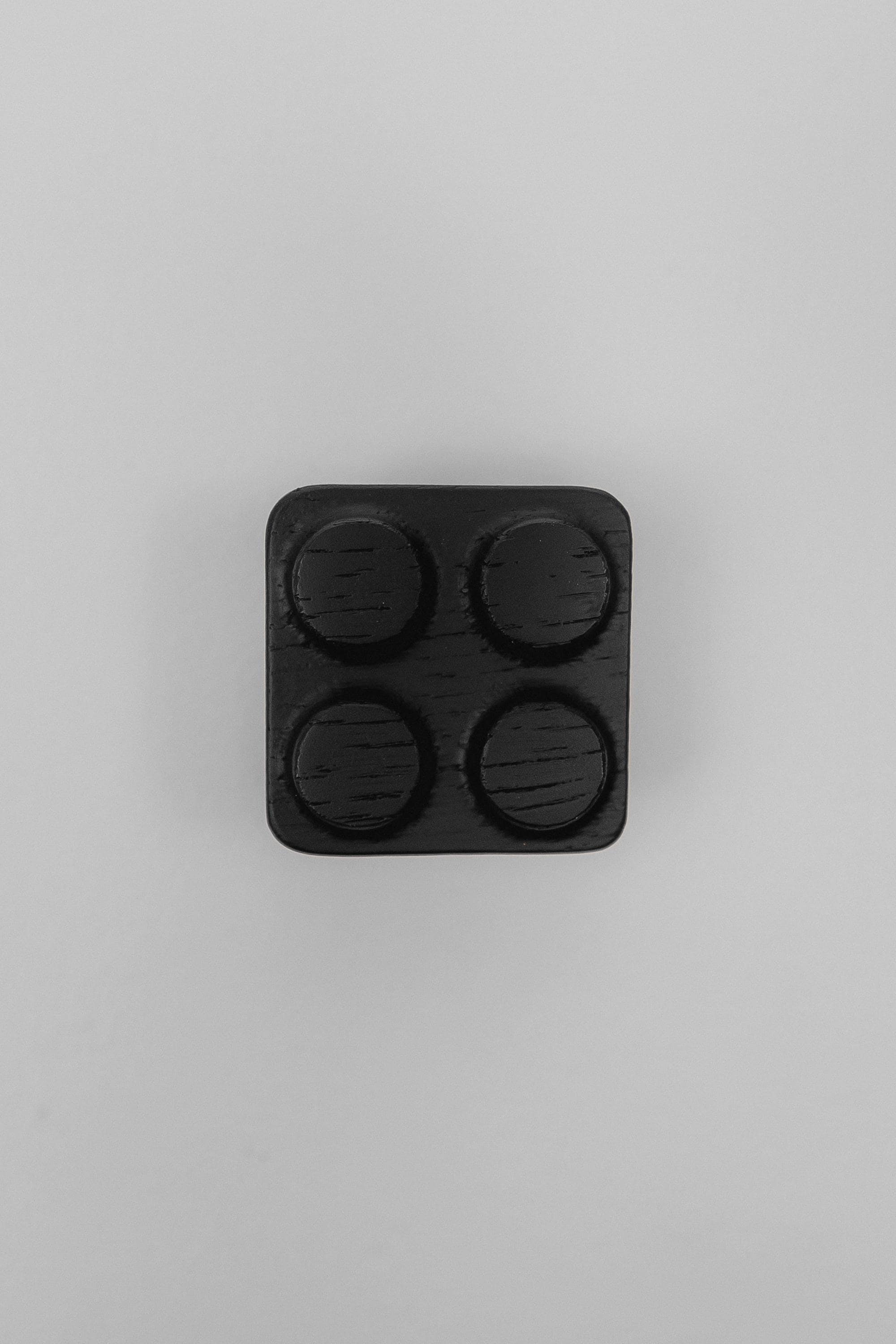 Solid Oak Building Block Cabinet Knob, Wooden Kids Furniture Handle for Cabinets and Dressers