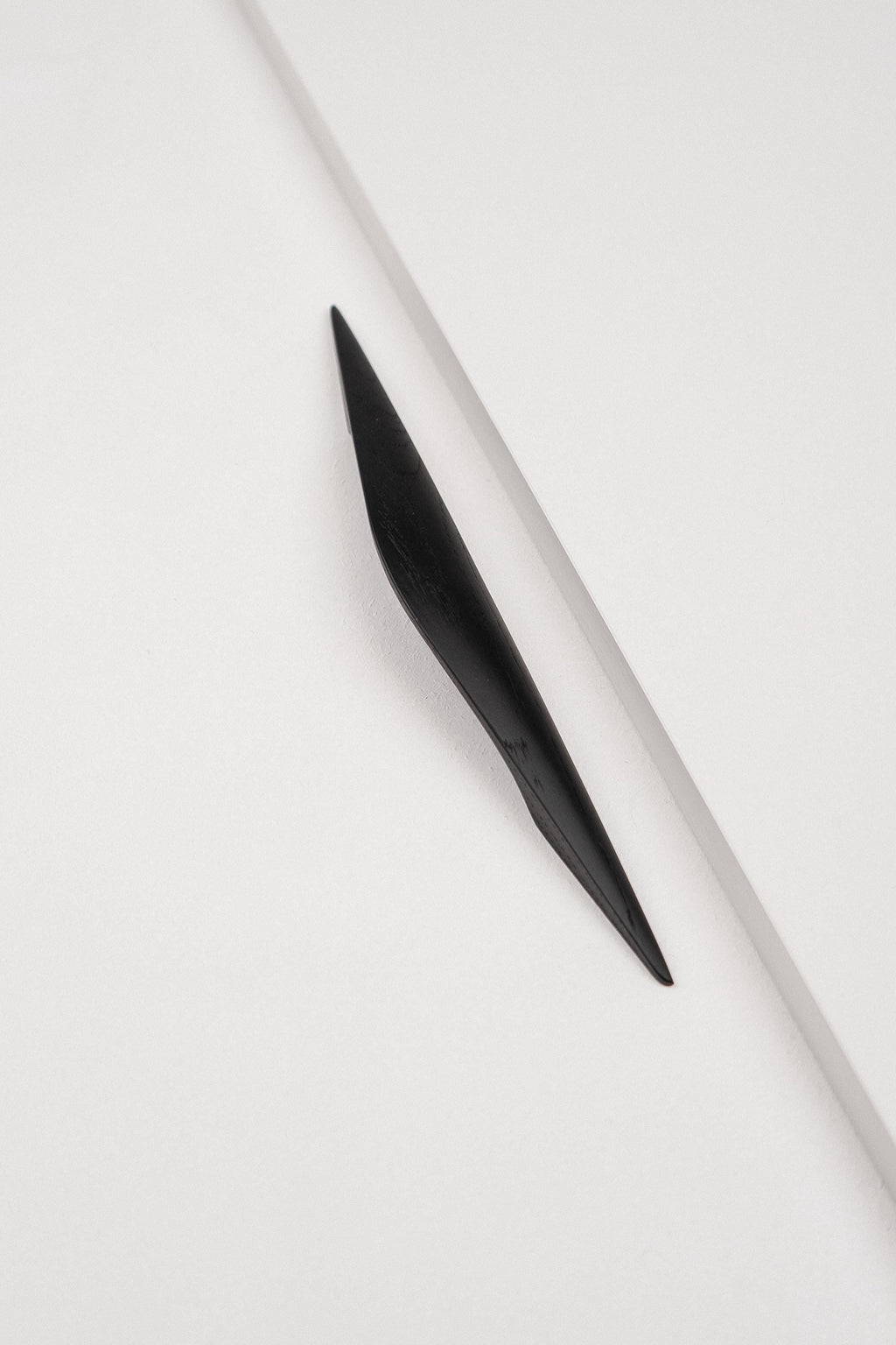 Shard Black Oak Cabinet Handle, Wooden Handle for Kitchen Cabinets and Furniture
