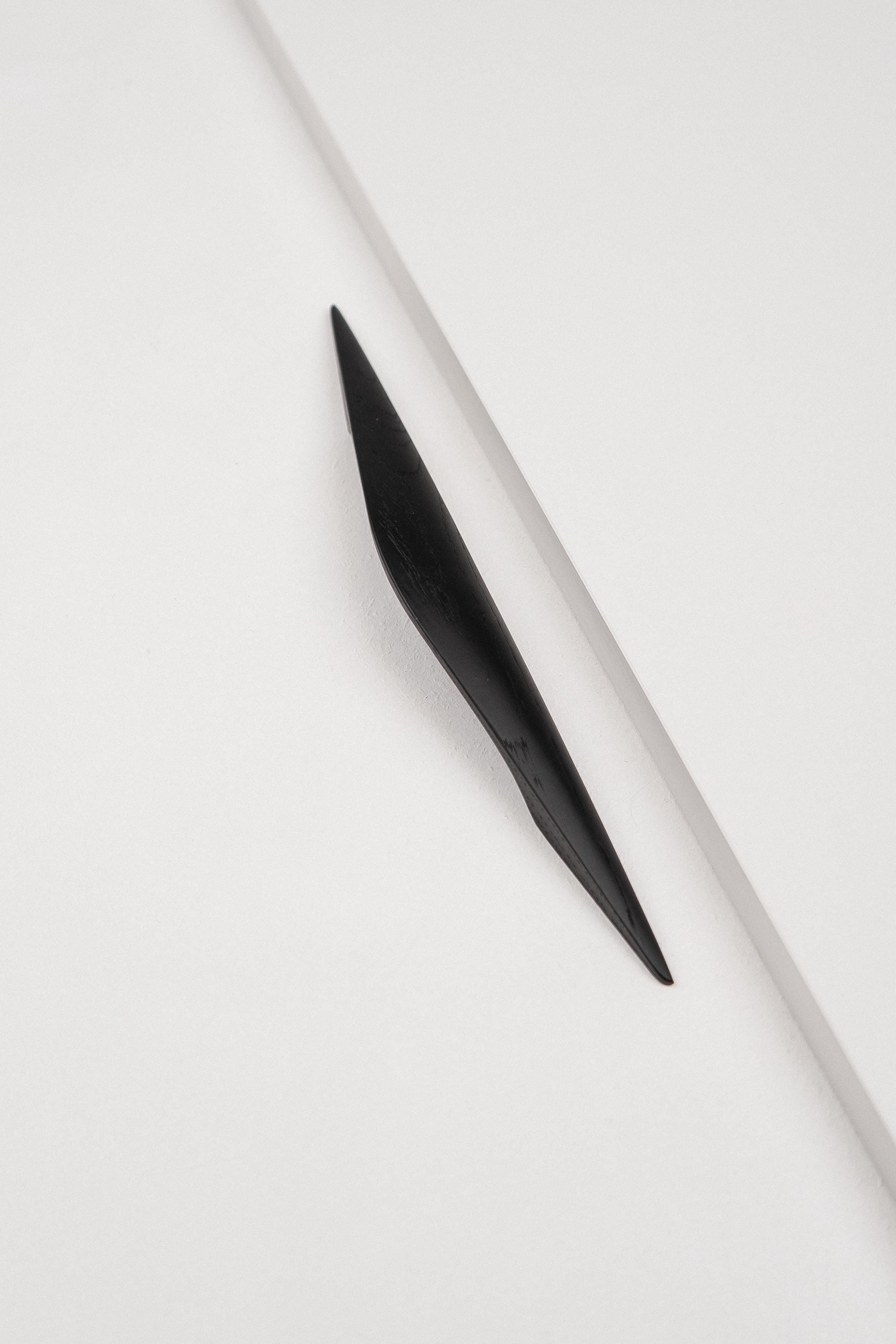 Shard Black Oak Cabinet Handle, Wooden Handle for Kitchen Cabinets and Furniture
