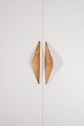 Shard Solid Oak Cabinet Handle, Wooden Handle for Kitchen Cabinets and Furniture, Natural Oak
