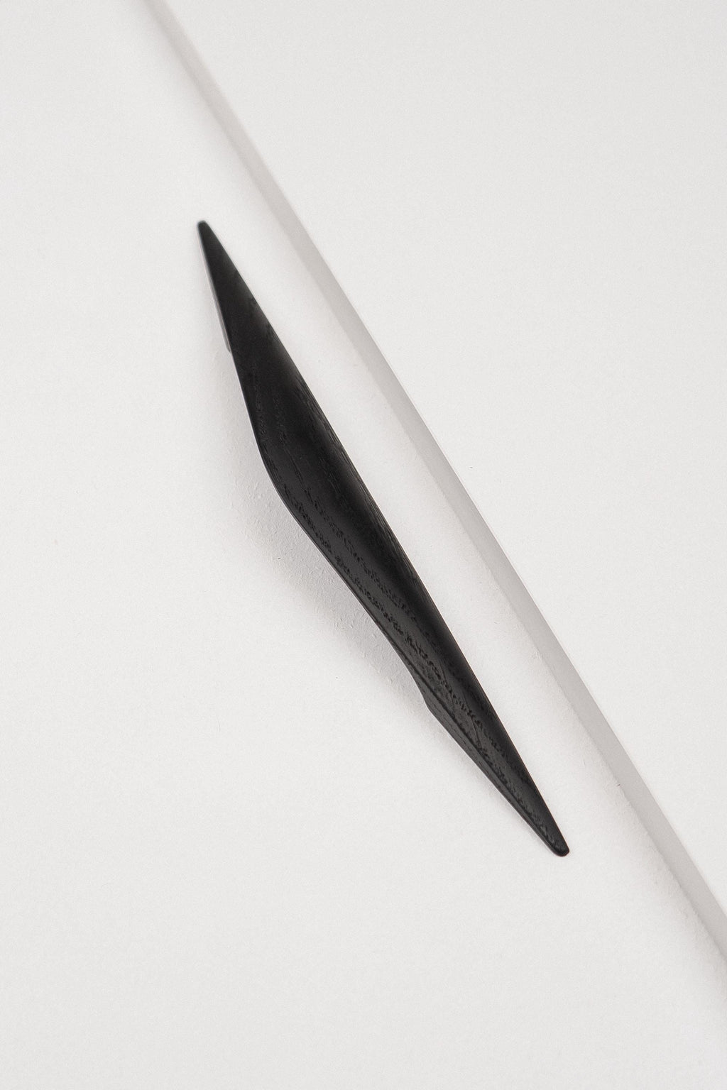 Shard Black Oak Cabinet Handle, Wooden Handle for Kitchen Cabinets and Furniture