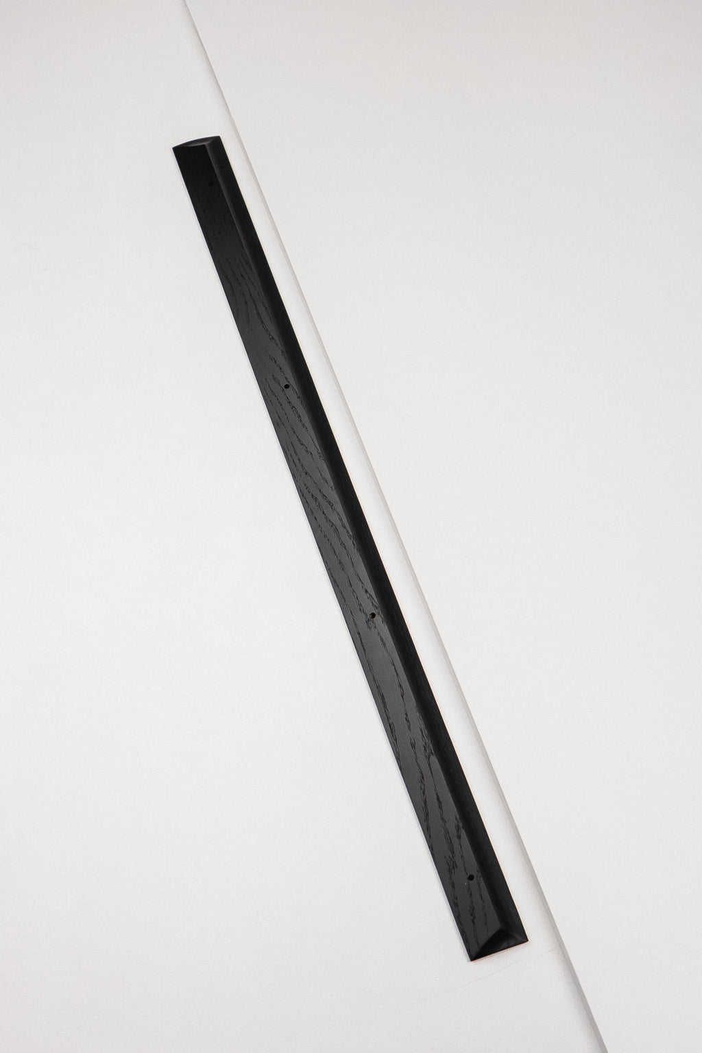 Plank Solid Oak Cabinet Handle, Black Wooden Furniture Handle