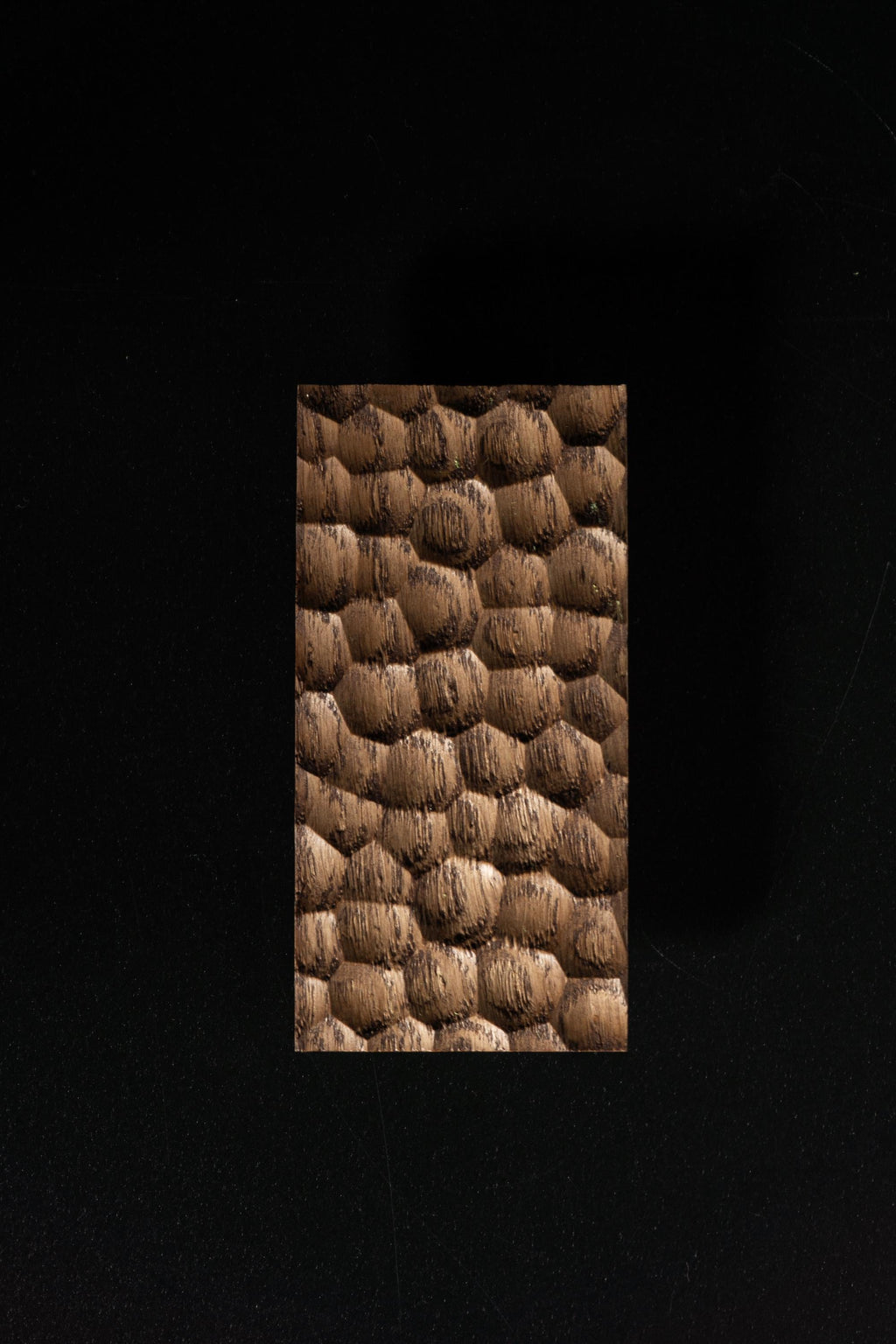 Textured Solid Oak Cabinet Handle, Designer Wooden Drawer Pull, Modern Furniture Hardware