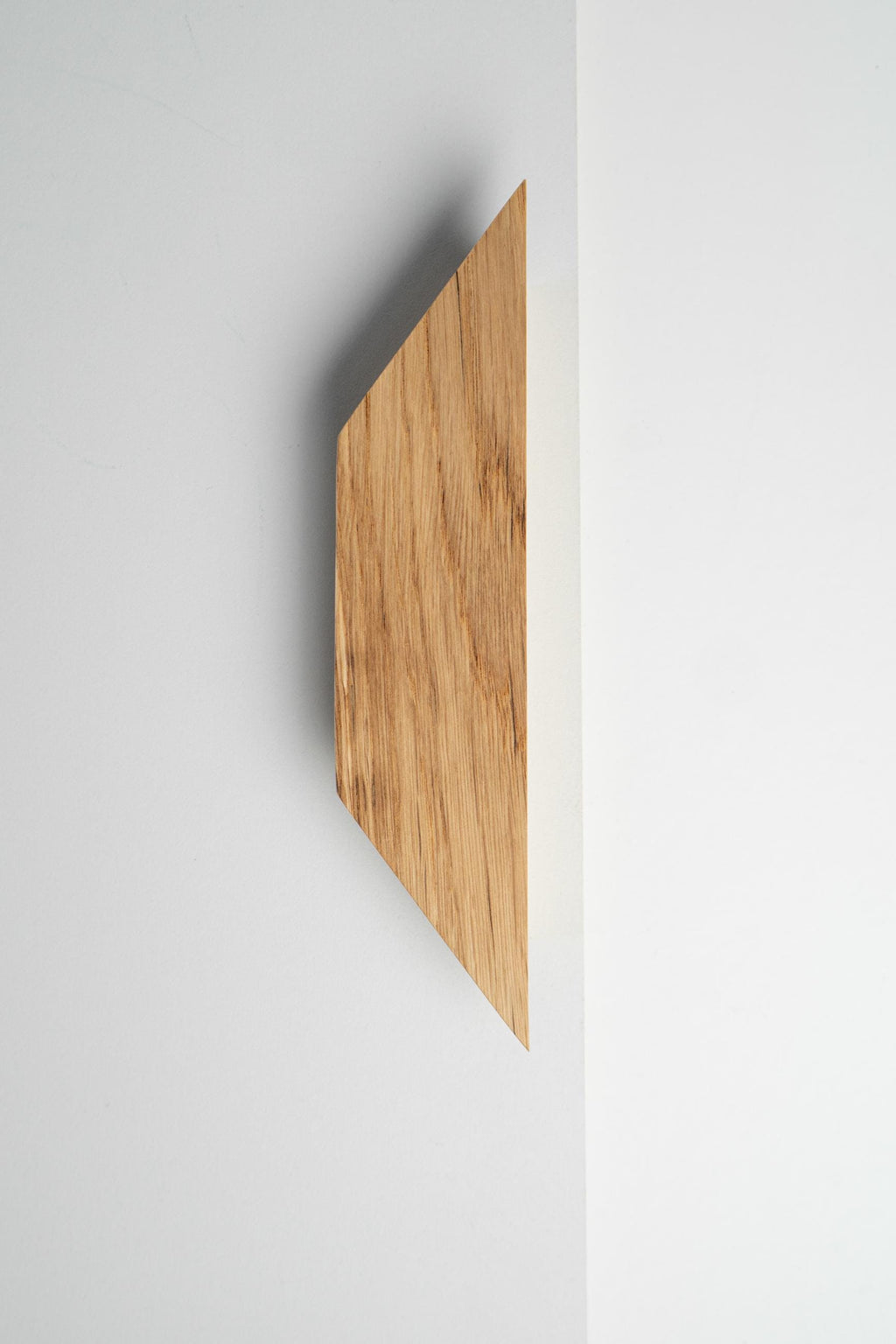 Geometric Solid Oak Cabinet Handles, Diamond-Shaped Wooden Drawer Pulls, Minimalist Cabinet Hardware, Trapezoid Furniture Handles