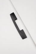Ridge Black Oak Cabinet Handle, Geometric Wooden Handle for Kitchen Cabinets and Furniture