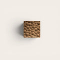 Textured Solid Oak Cabinet Handle, Designer Wooden Drawer Pull, Modern Furniture Hardware