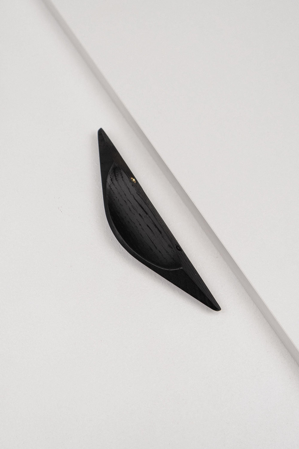 Shard Black Oak Cabinet Handle, Wooden Handle for Kitchen Cabinets and Furniture
