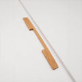 Ridge Solid Oak Cabinet Handle, Geometric Wooden Handle for Kitchen Cabinets and Furniture