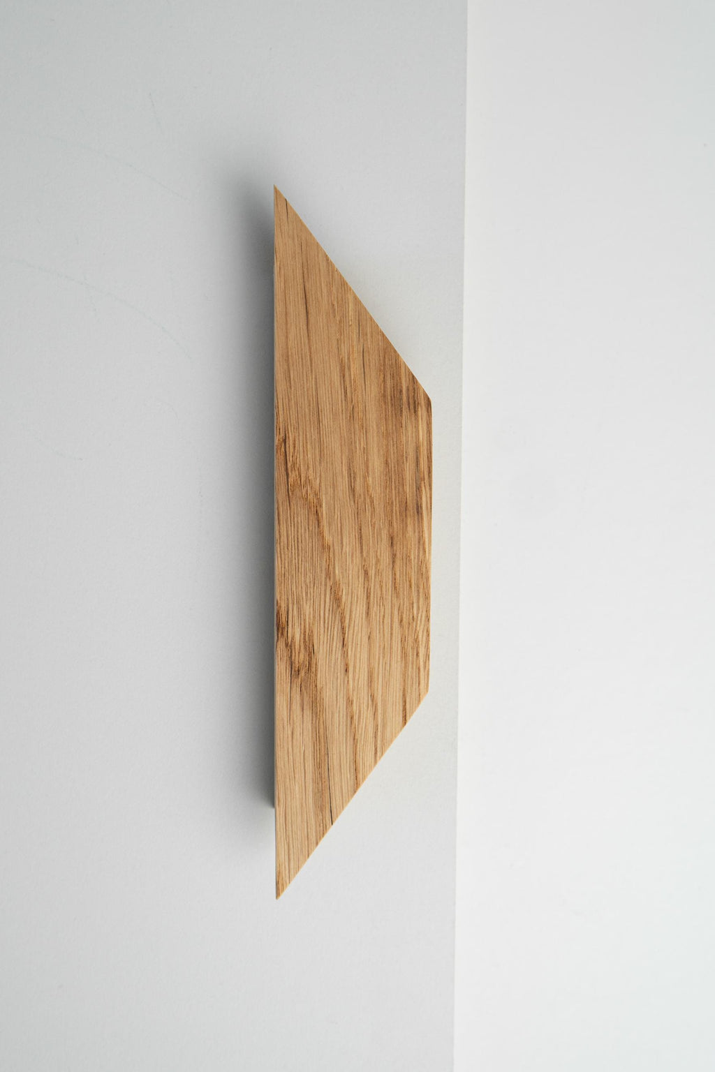 Geometric Solid Oak Cabinet Handles, Diamond-Shaped Wooden Drawer Pulls, Minimalist Cabinet Hardware, Trapezoid Furniture Handles