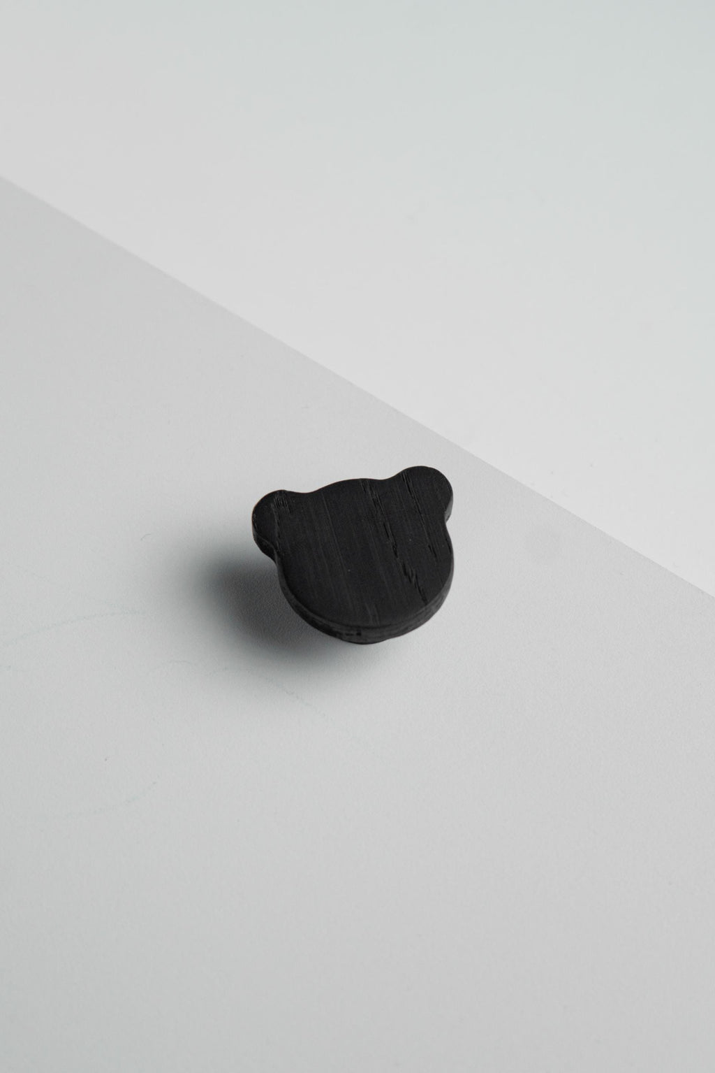 Bear Wooden Cabinet Knob, Solid Oak Kids Furniture Knob, Nursery Dresser and Wardrobe Handle