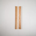 Plank Solid Oak Cabinet Handle, Long Wooden Furniture Handle, Walnut Finish
