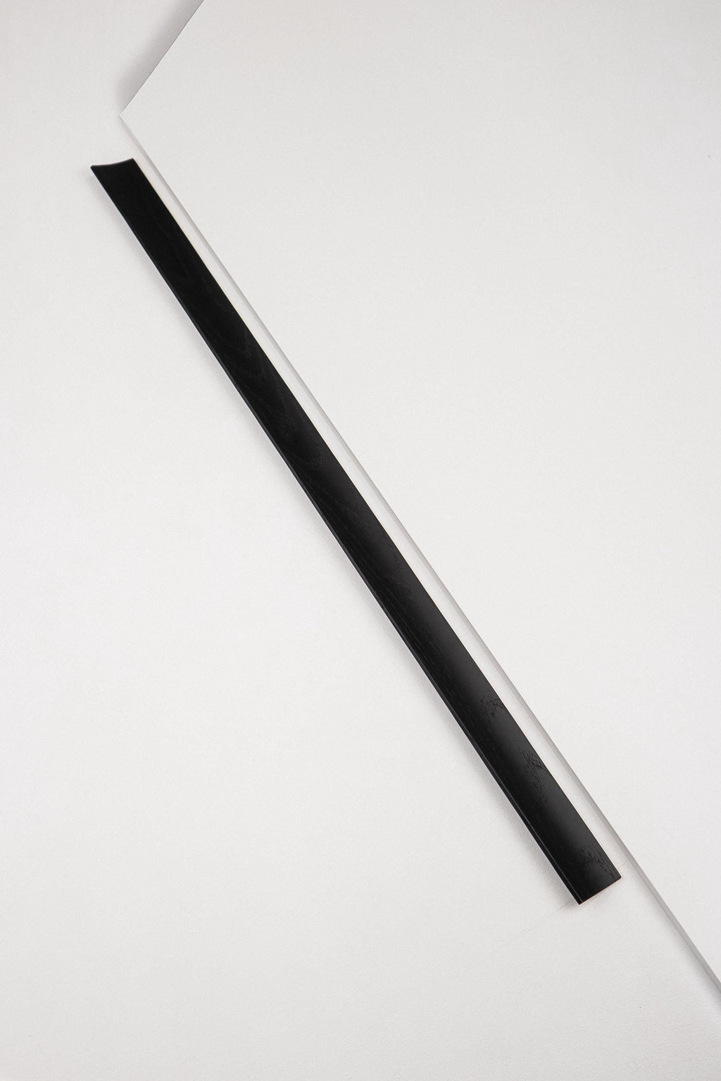 Plank Solid Oak Cabinet Handle, Black Wooden Furniture Handle