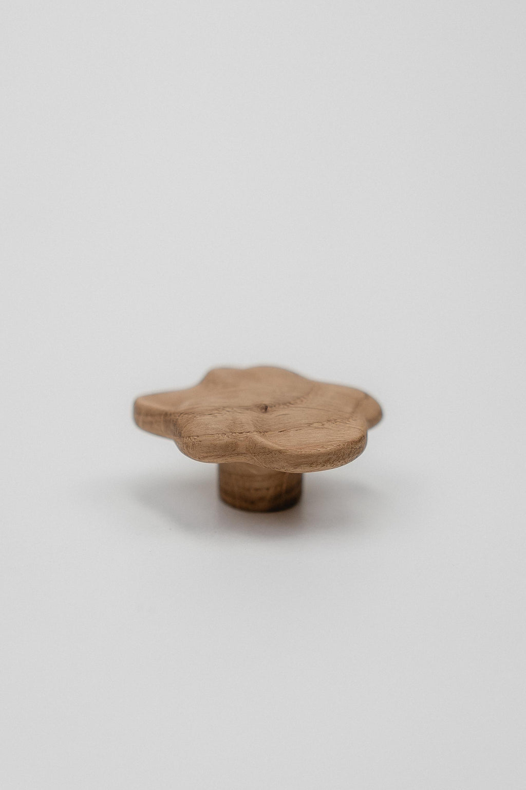 Solid Oak Cloud-Shaped Drawer Knob, Wooden Cabinet Knob for Kids' Furniture, Nursery Cabinet Handle