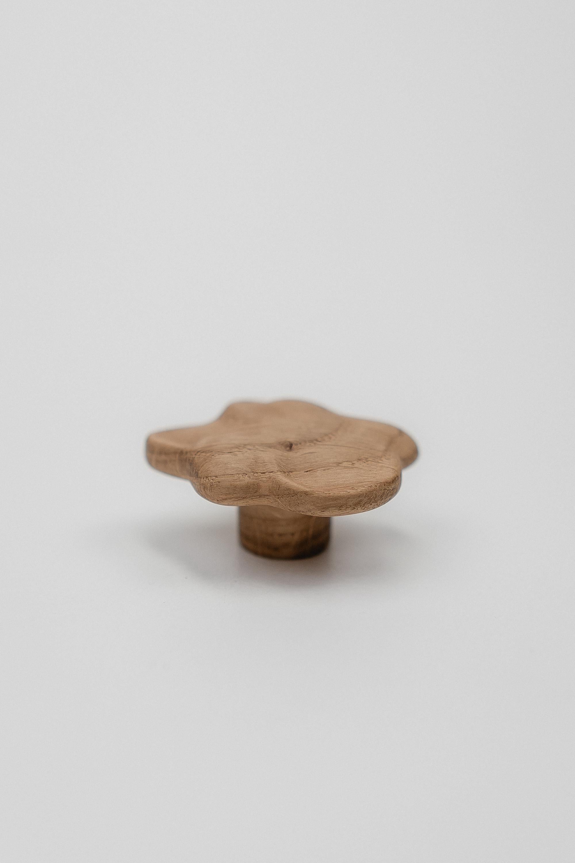 Solid Oak Cloud-Shaped Drawer Knob, Wooden Cabinet Knob for Kids' Furniture, Nursery Cabinet Handle