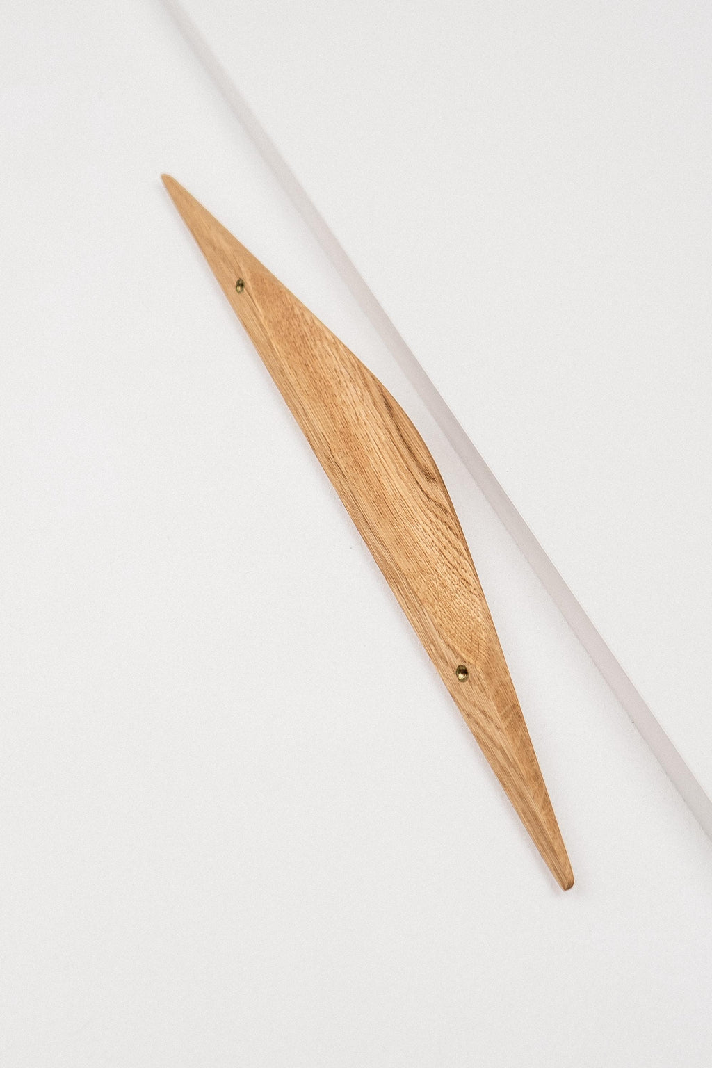 Shard Solid Oak Cabinet Handle, Wooden Handle for Kitchen Cabinets and Furniture, Natural Oak