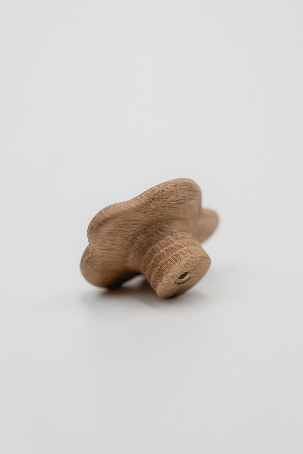 Solid Oak Cloud-Shaped Drawer Knob, Wooden Cabinet Knob for Kids' Furniture, Nursery Cabinet Handle