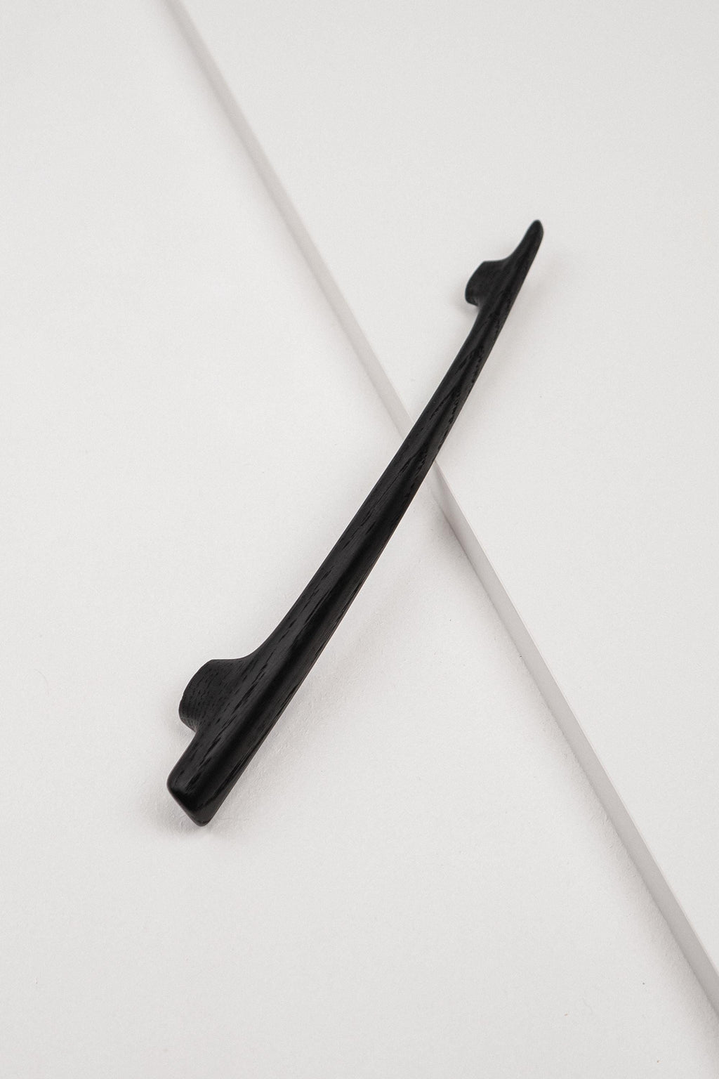 Glide Black Oak Cabinet Handle, Long Wooden Handle for Kitchen Cabinets and Furniture