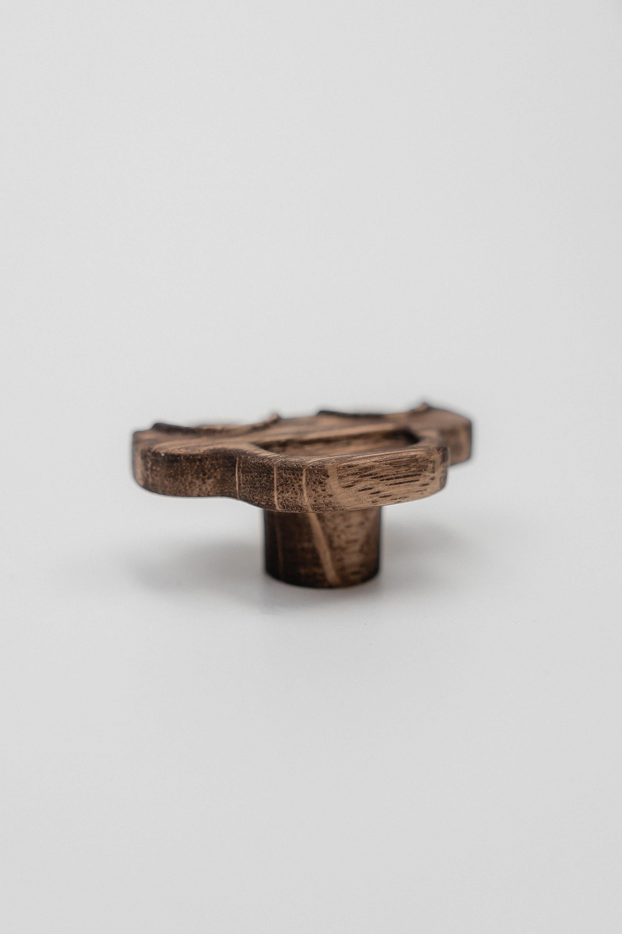 Solid Oak Car Drawer Knob, Natural Wooden Cabinet Handle for Kids' Room Furniture