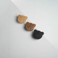 Bear Wooden Cabinet Knob, Solid Oak Kids Furniture Knob, Nursery Dresser and Wardrobe Handle