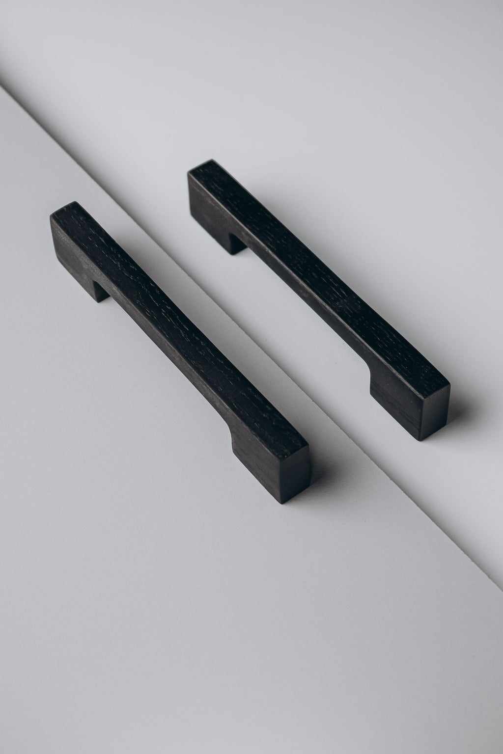 Long Solid Oak Cabinet Handles, Minimalist Wooden Handles for Cabinets and Drawers, Modern Furniture Hardware