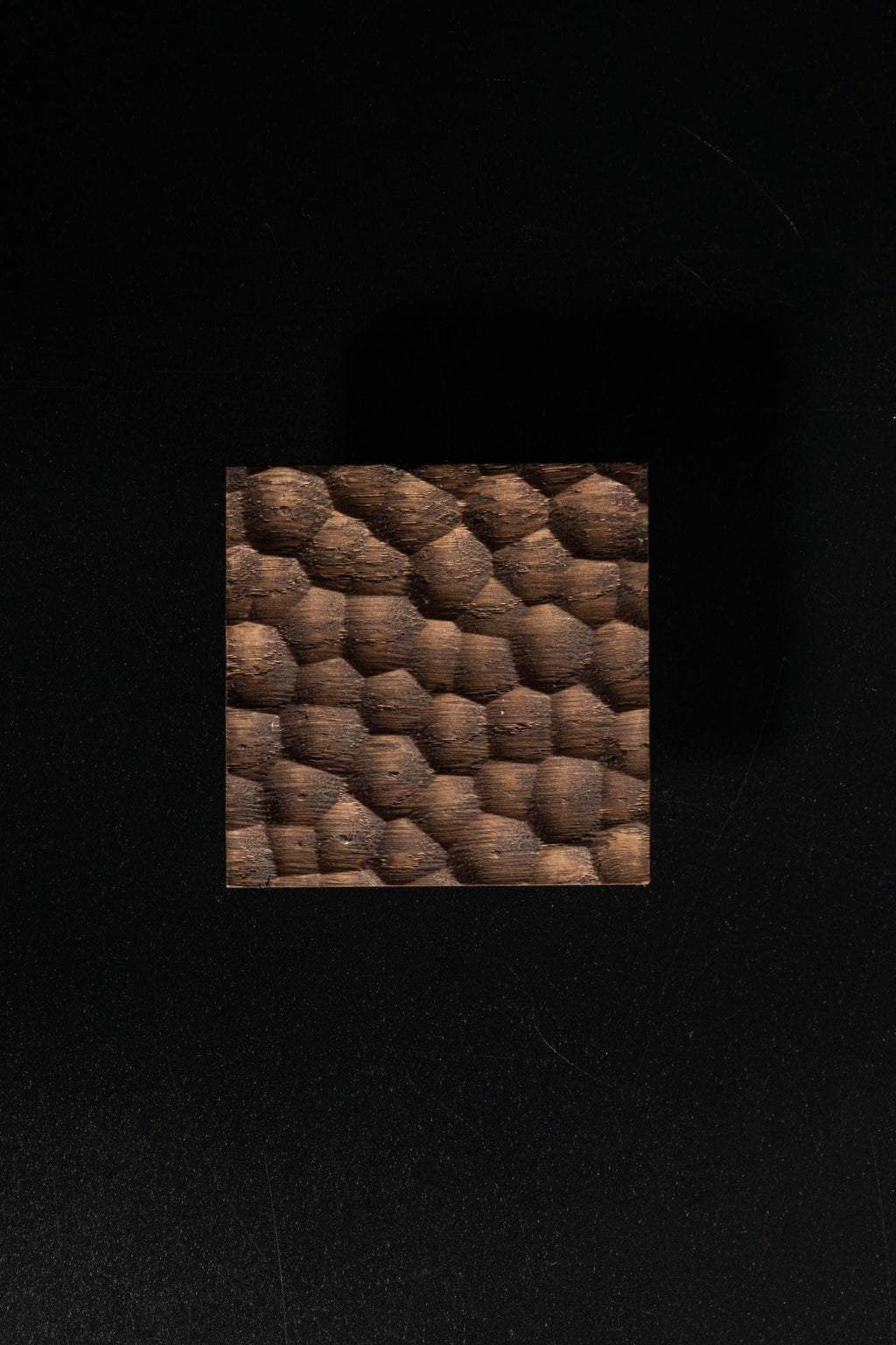 Textured Solid Oak Cabinet Handle, Designer Wooden Drawer Pull, Modern Furniture Hardware