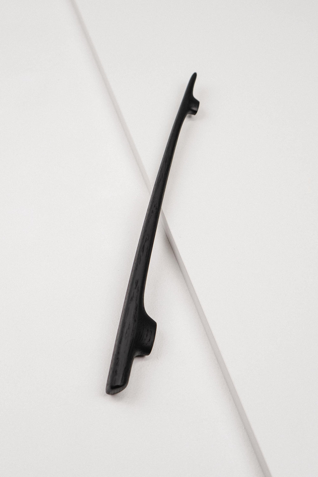 Glide Black Oak Cabinet Handle, Long Wooden Handle for Kitchen Cabinets and Furniture