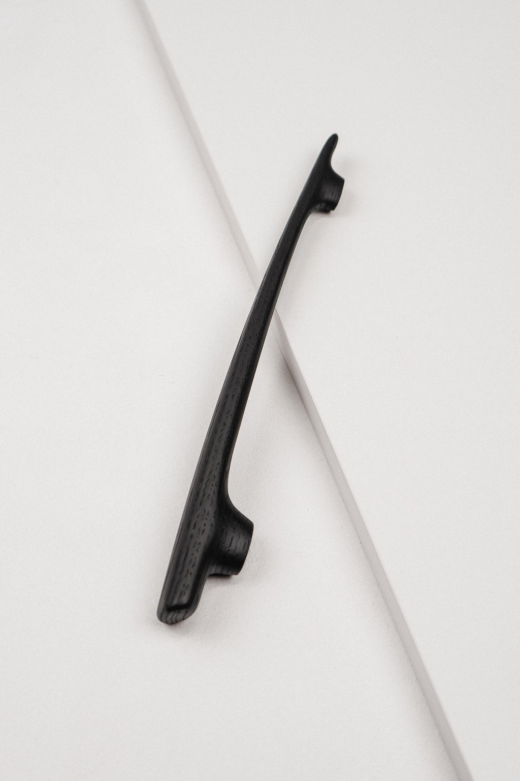 Glide Black Oak Cabinet Handle, Long Wooden Handle for Kitchen Cabinets and Furniture