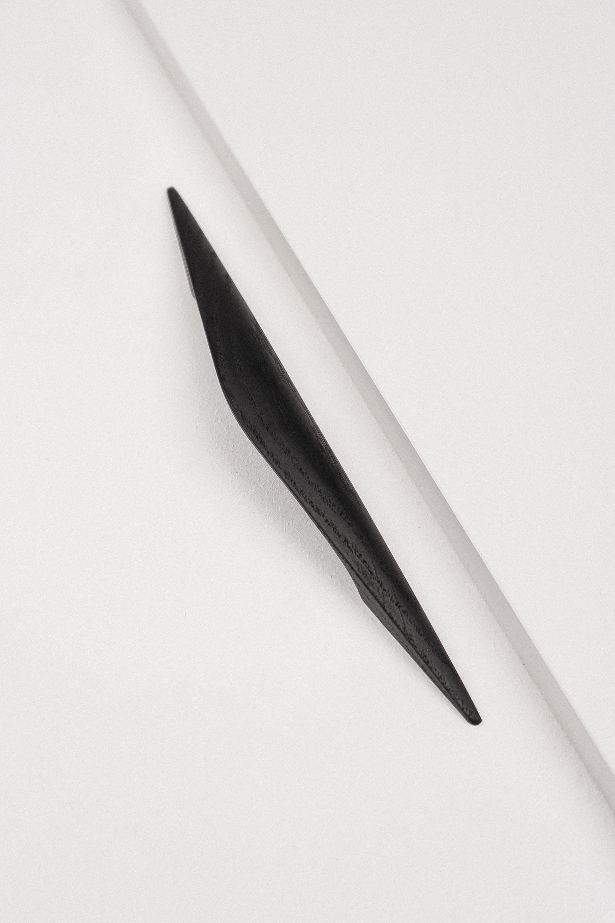 Shard Black Oak Cabinet Handle, Wooden Handle for Kitchen Cabinets and Furniture