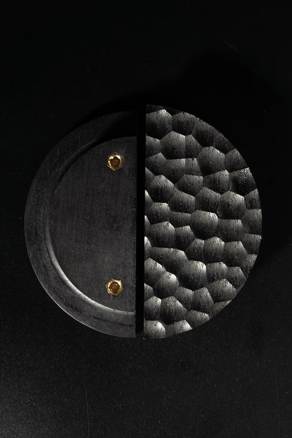 Wooden Cabinet Knobs, Minimalist Round Solid Oak Handles, Cabinet and Drawer Knobs, Modern Furniture Hardware