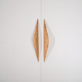 Solid Oak Shard Cabinet Handle, Modern Wooden Drawer Pull, Minimalist Kitchen and Wardrobe Handle