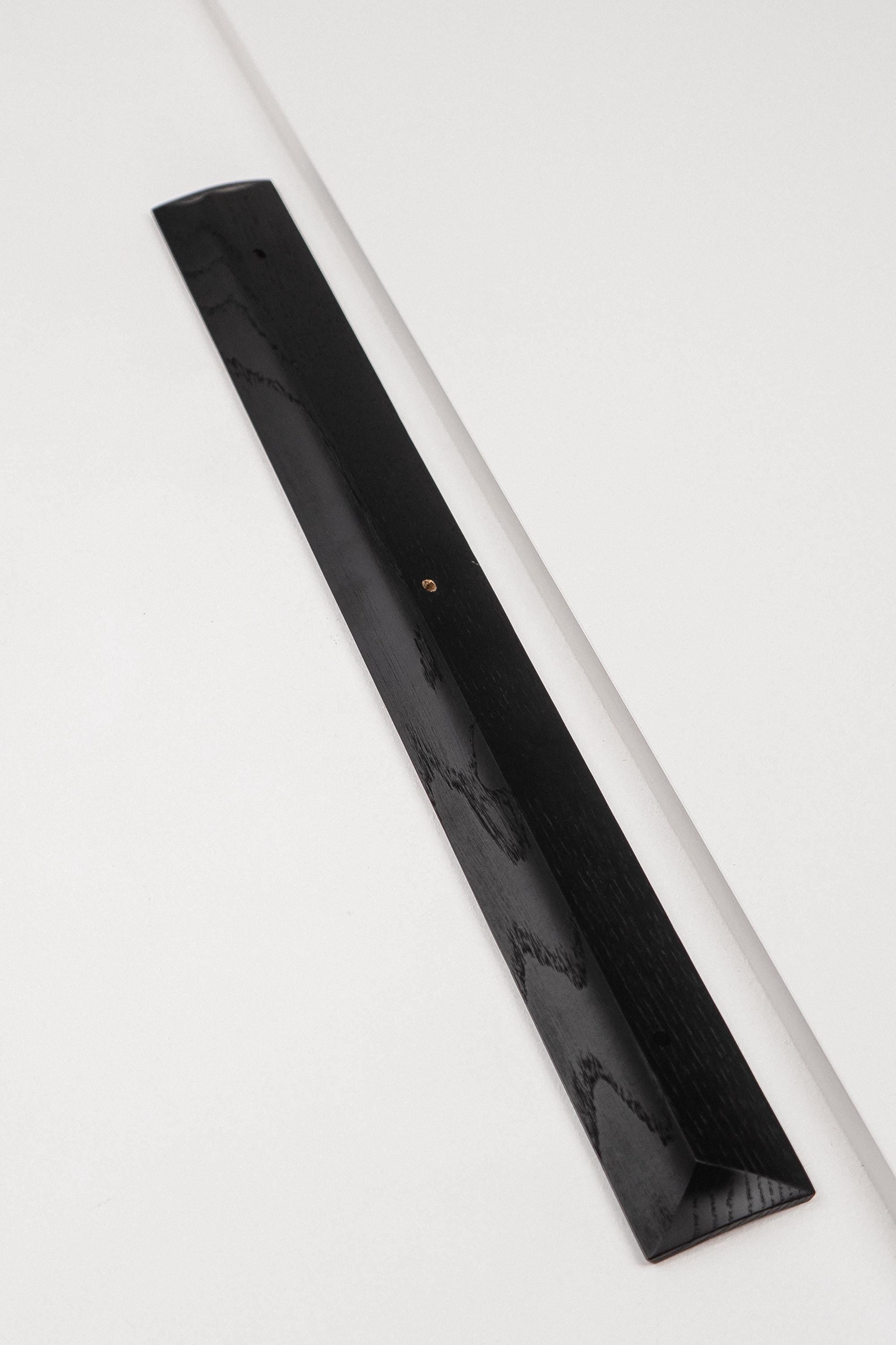 Plank Solid Oak Cabinet Handle, Black Wooden Furniture Handle