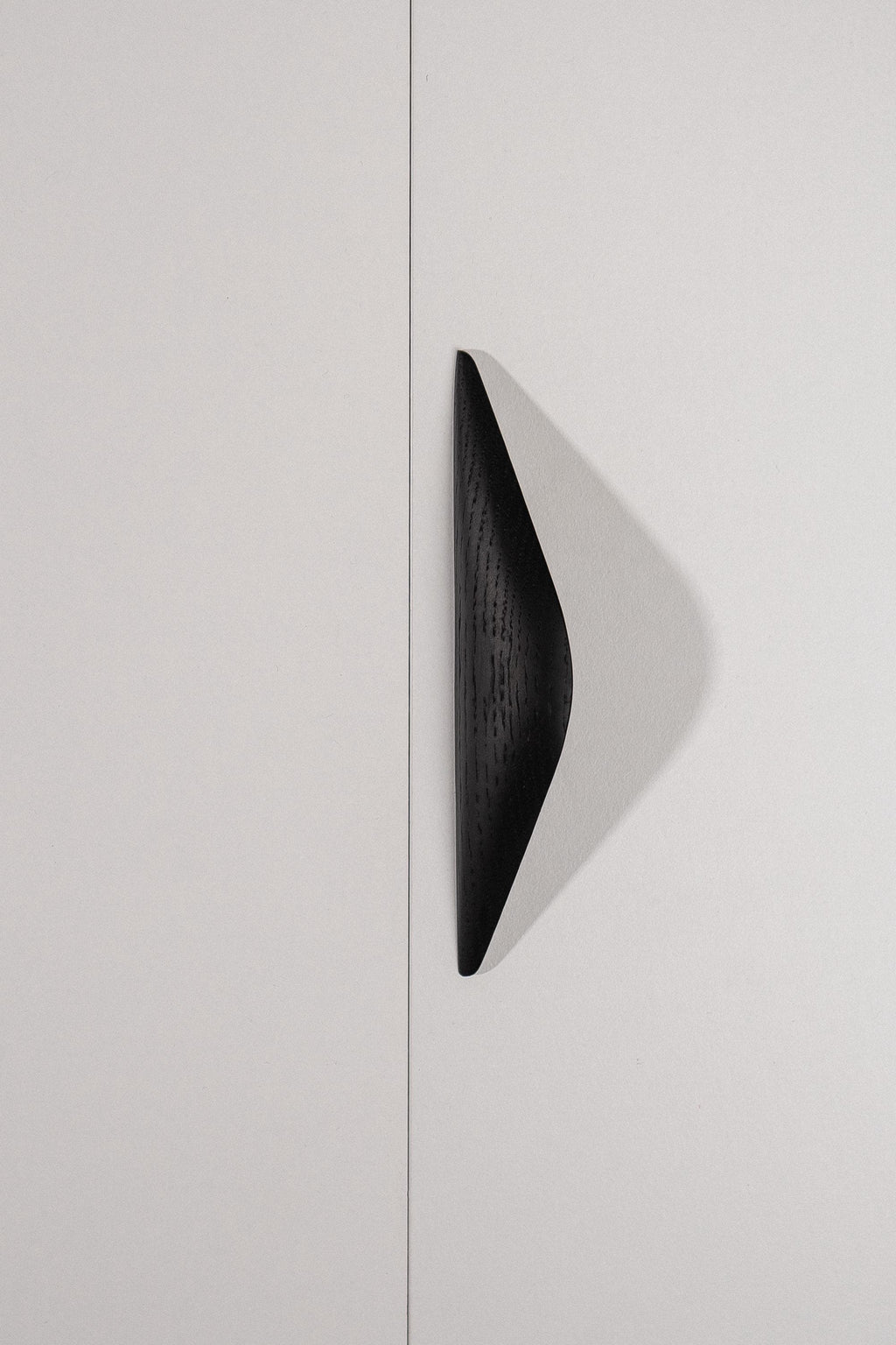 Shard Black Oak Cabinet Handle, Wooden Handle for Kitchen Cabinets and Furniture