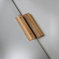 Long Solid Oak Cabinet Handles, Minimalist Wooden Drawer Pulls, Modern Furniture Hardware
