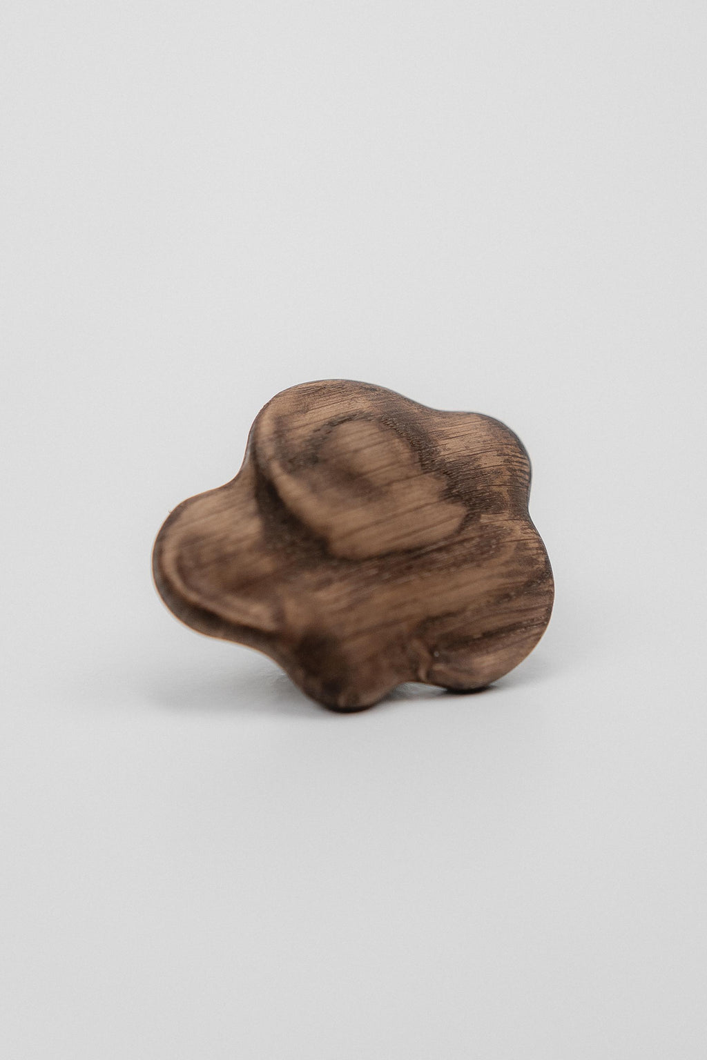 Solid Oak Cloud-Shaped Drawer Knob, Wooden Cabinet Knob for Kids' Furniture, Nursery Cabinet Handle