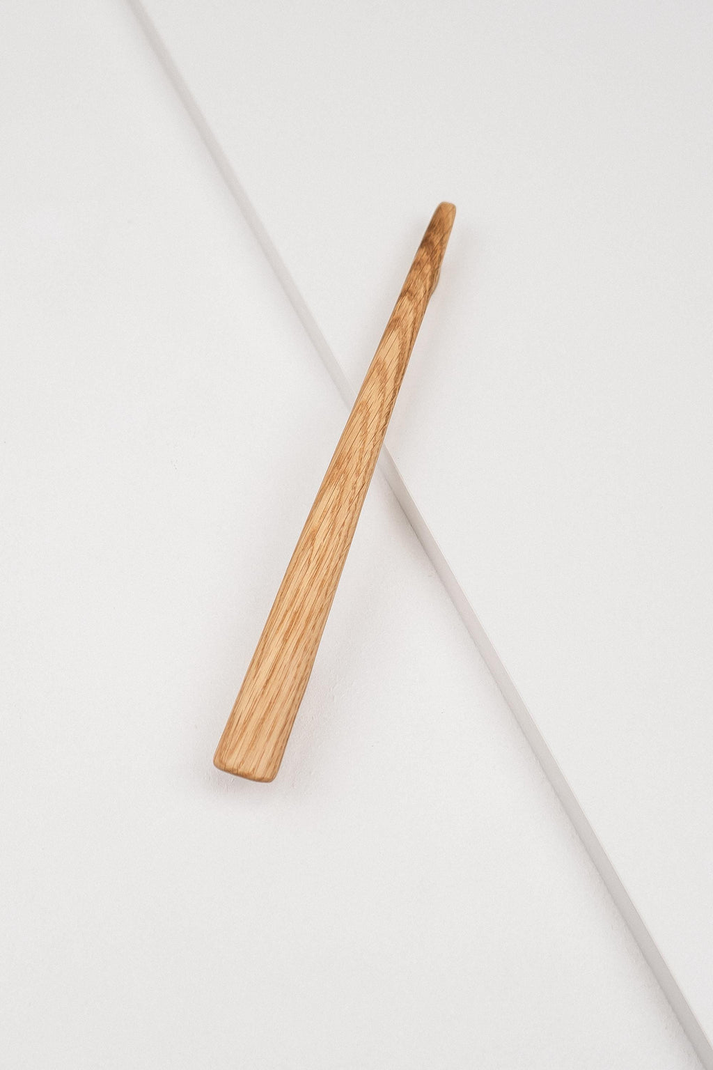 Glide Solid Oak Cabinet Handle, Long Wooden Handle for Kitchen Cabinets and Furniture