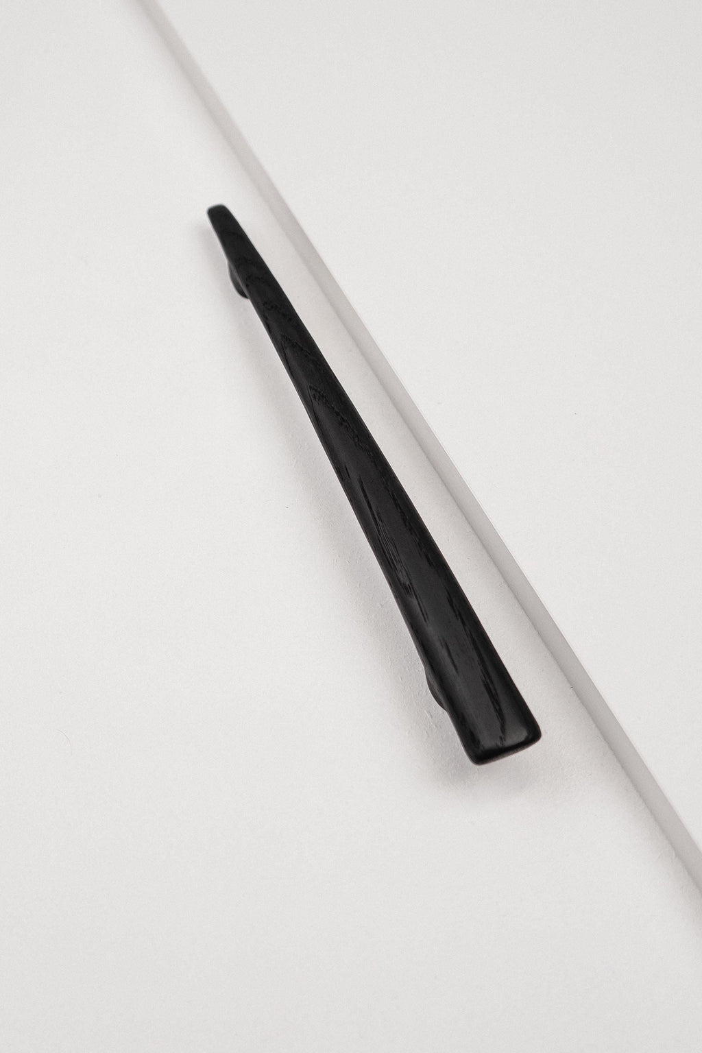 Glide Black Oak Cabinet Handle, Long Wooden Handle for Kitchen Cabinets and Furniture