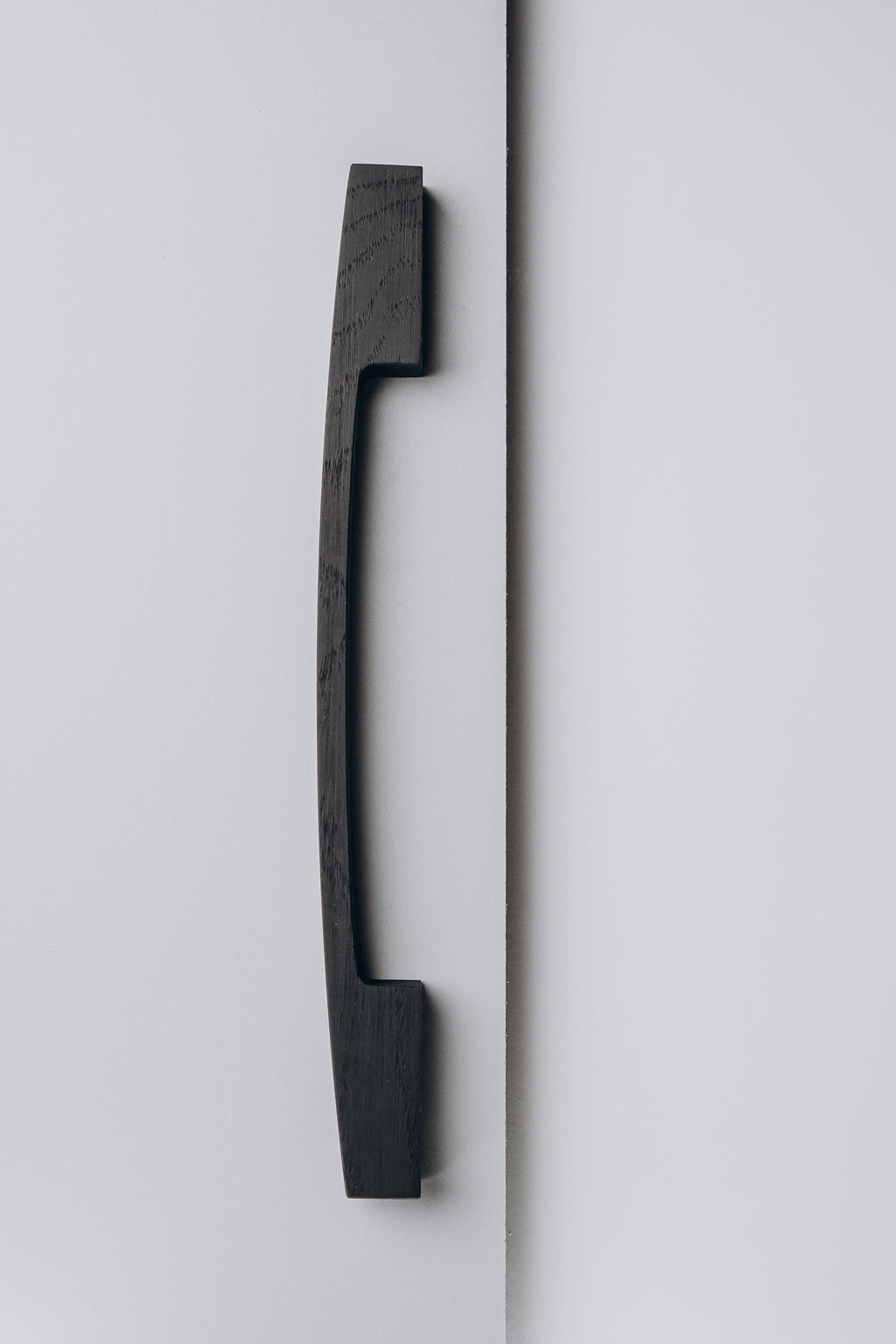 Long Solid Oak Cabinet Handles, Minimalist Wooden Drawer Pulls, Modern Furniture Hardware