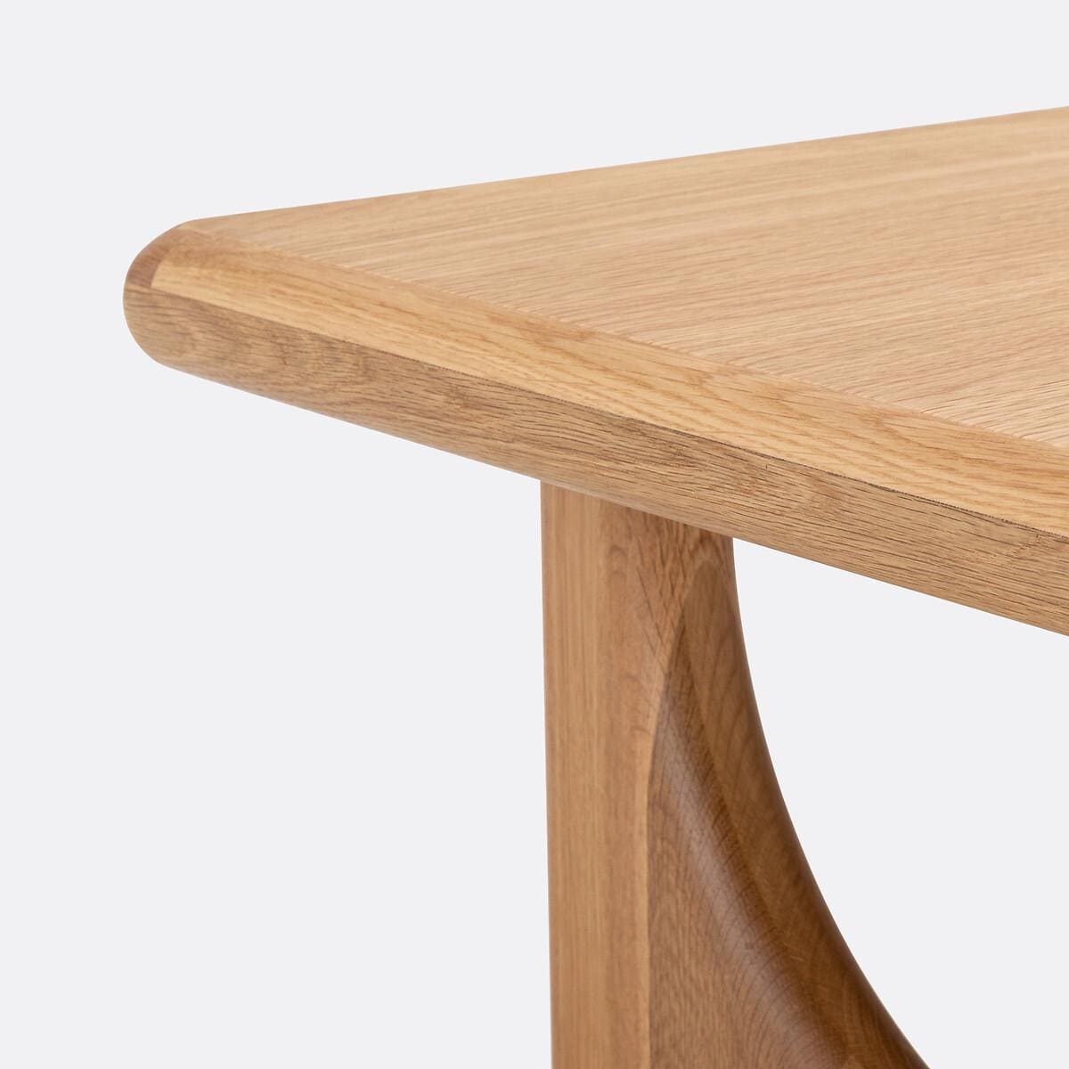 Solid Oak Coffee Table, Organic Modern Japandi Coffee Table, Minimalist Wooden Living Room Table
